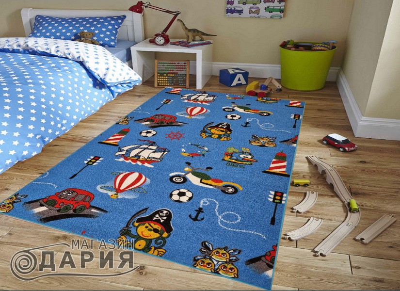 Мокетен килим ERIKA 8022 blue